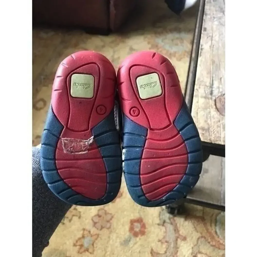 Clark‎ Baby Boy Sandals 4.5 Navy Red
